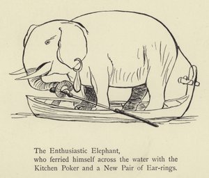 De Enthousiaste Olifant door Edward Lear